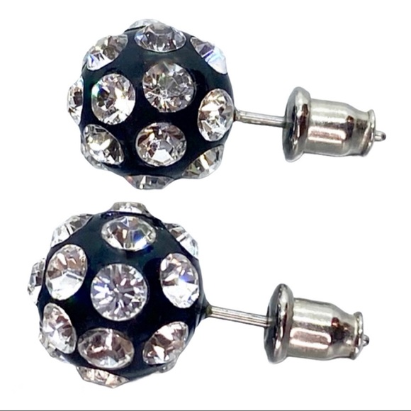 Acrylic Crystal Stud Earrings Embellished With Genuine “Crystal Stone Elements” - Picture 4 of 9